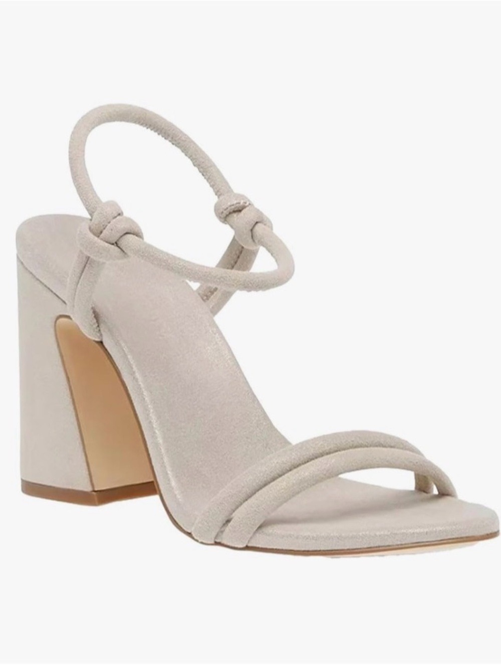 NWOB $99 Steve Madden Harlow Heeled Sandal Dusty Gold Size 8.5